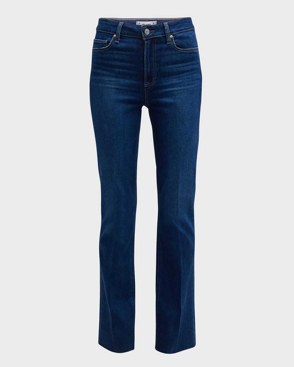 Laurel Canyon High-Rise Flared Raw Hem Jeans